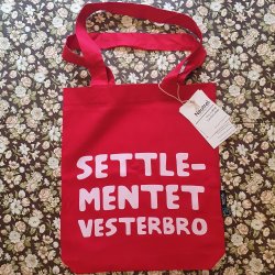 Settlementet Totebag FLLESSKAB Fairtrade ko Bomuld 