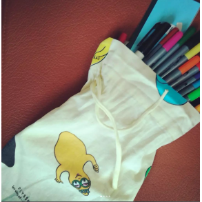 Plyssky Stofpose Upcyclet