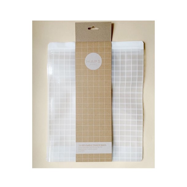HAPS Nordic Reusable Snack Bag 4 Pack