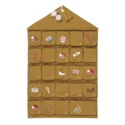 Fabelab Wall Calendar Nostalgia Embroidery Ochre