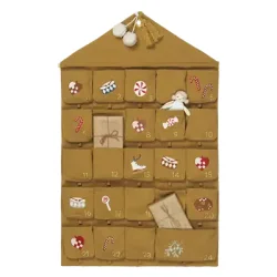 Fabelab Wall Calendar Nostalgia Embroidery Ochre