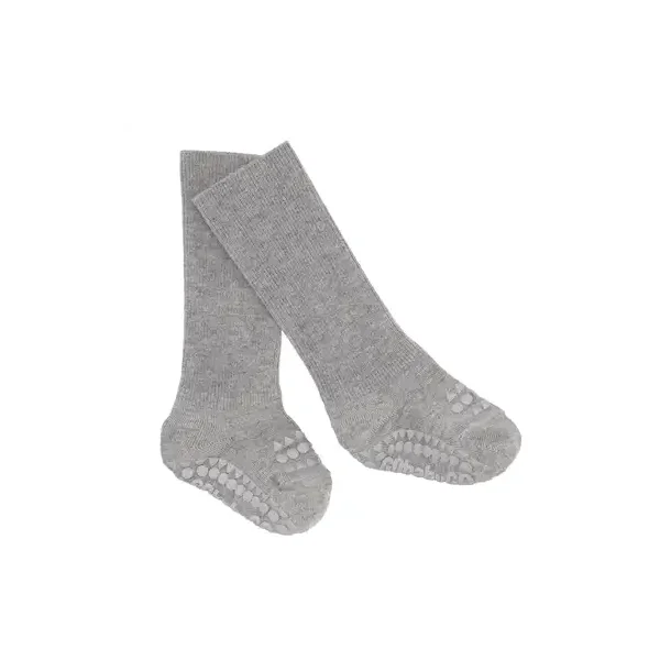 GoBabyGo Non-slip Socks Bamboo Grey Melange