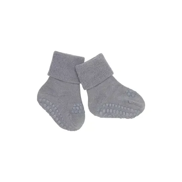 GoBabyGo Non-slip Socks Wool Grey Melange
