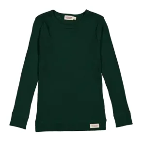 MarMar Plain Tee LS Modal Dark Leaf