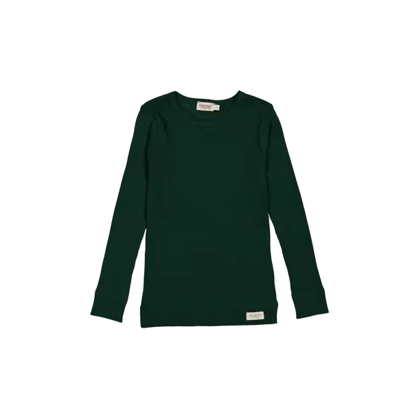 MarMar Plain Tee LS Modal Dark Leaf