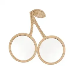 OYOY Cherry Rattan Wall Mirror