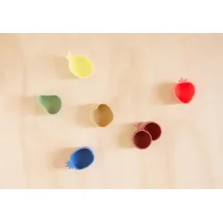 OYOY Yummy Pineapple And Apple Snack Bowl Blue Light Rubber